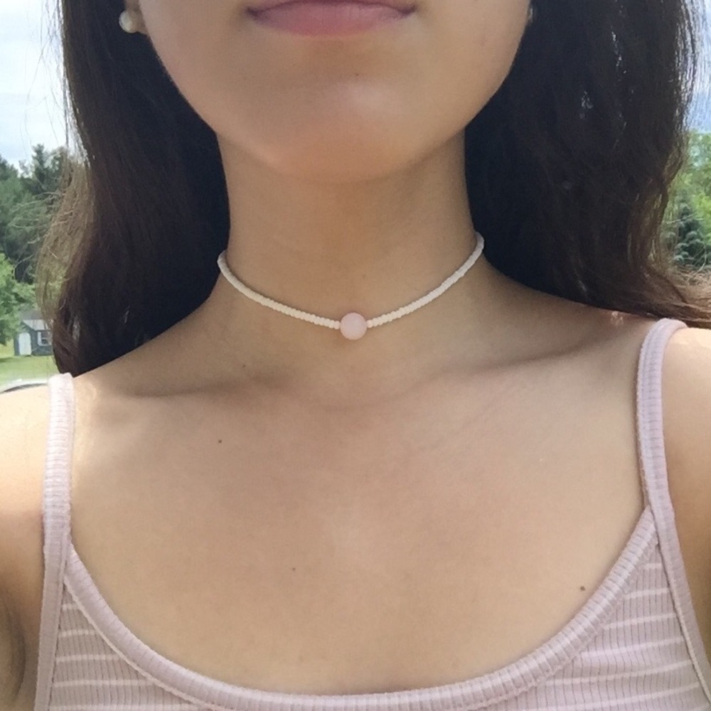 Light Heart Choker Necklace - Picture 2 of 5
